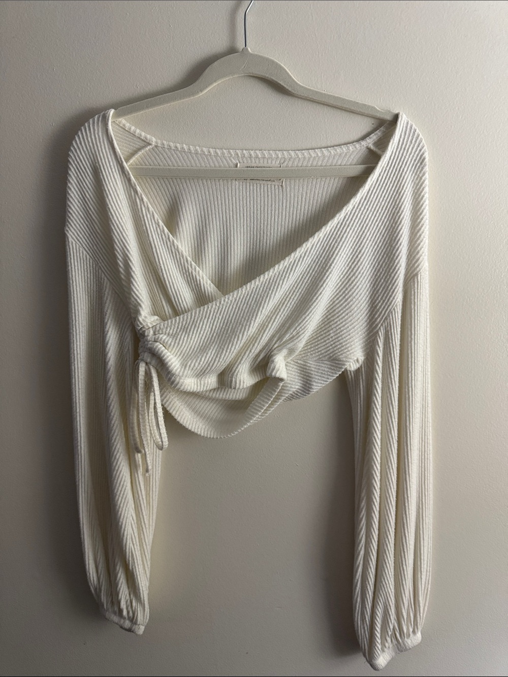 Urban Outfitters Cream Cropped Top